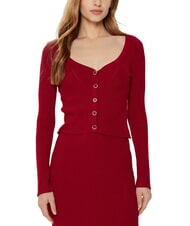 GUESS KATELYN Cardigan a costine bottoni gioiello - Maglie Donna