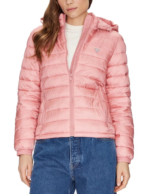 GUESS JEANS PACKABLE Piumino leggero con cappuccio slight pink - Piumini Donna