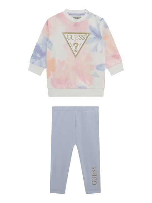 GUESS KIDS ACTIVE Set felpa e leggins bimba aop flower watercolo - Tutine e completi per neonati