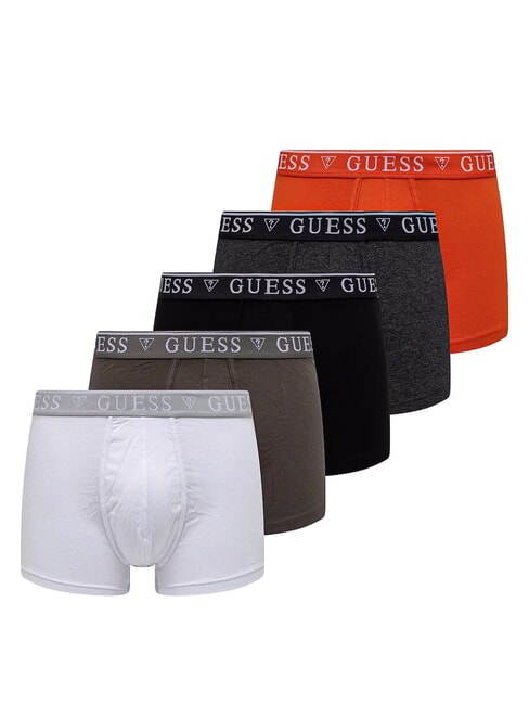 GUESS LOGO CLASSIC 5 Boxer multicolor blk wht grey lava or - Slip Uomo