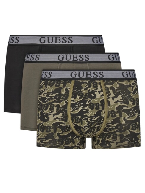 GUESS JOE 3 Boxer multicor green camou 81 - Slip Uomo
