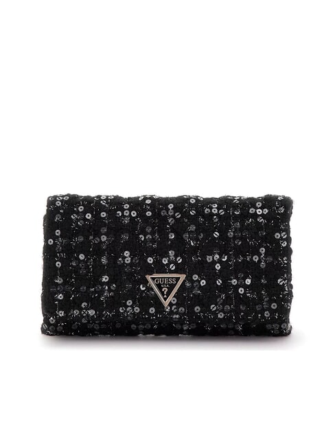 GUESS GIULLY Pochette con paillettes black gold - Borse Donna