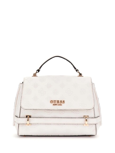 GUESS ZARELA Borsa a cartelletta a mano off white logo - Borse Donna