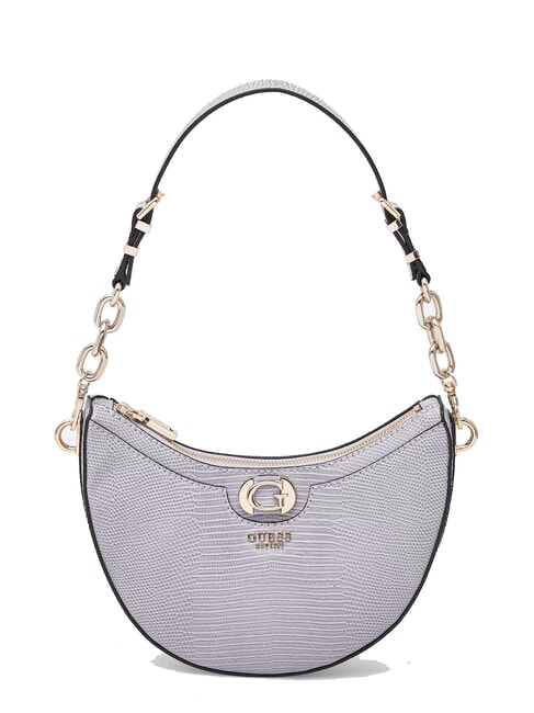 GUESS ORLINA Borsa a spalla stampa lucertola lavendar grey - Borse Donna