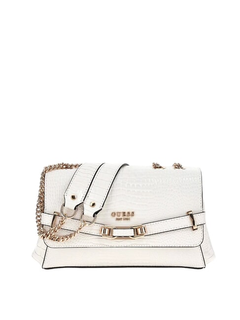 GUESS SILVYE Borsa convertible stampa cocco white - Borse Donna
