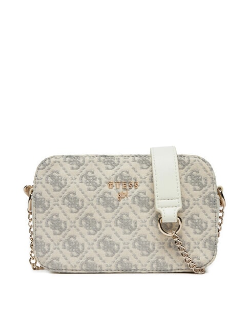 GUESS GIRL Borsa mini tracolla jacquard cremwhi - Borse Donna