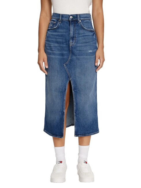 TOMMY HILFIGER TH JEANS Gonna lunga in denim denim medium - Gonne Donna