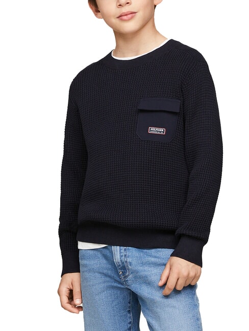 TOMMY HILFIGER TH KIDS Maglione in cotone desert sky - Maglioni Bambini