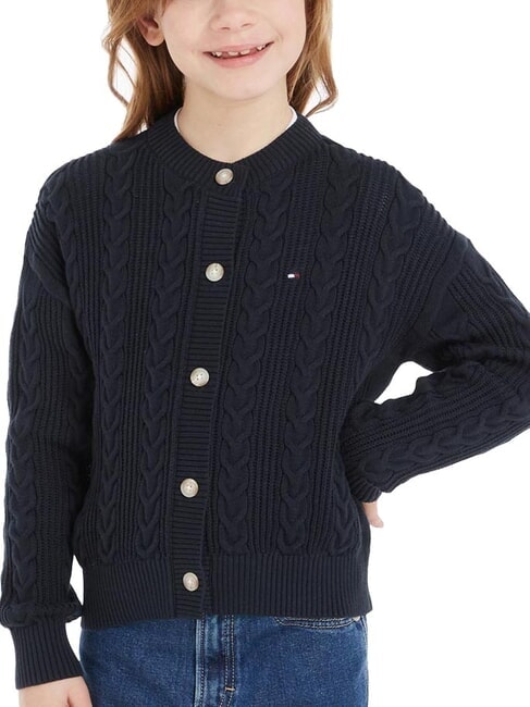 TOMMY HILFIGER TH KIDS Cardigan in cotone desert sky - Maglioni Bambini