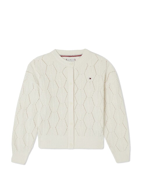 TOMMY HILFIGER TH KIDS Cardigan  ivory petal - Maglioni Bambini