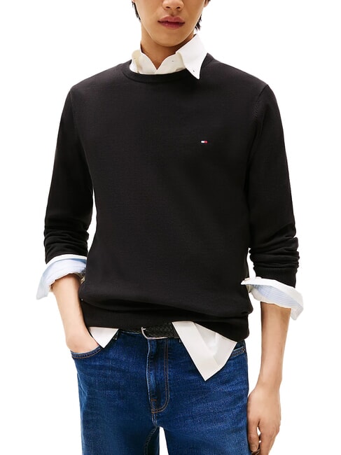 TOMMY HILFIGER TH  Maglione girocollo black - Maglie Uomo
