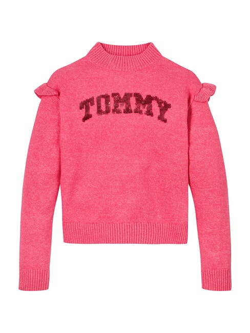 TOMMY HILFIGER TH KIDS Maglione girocollo heritage pink - Maglioni Bambini