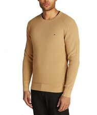 TOMMY HILFIGER TH  Maglione girocollo in cotone classic khaki - Maglie Uomo - 1