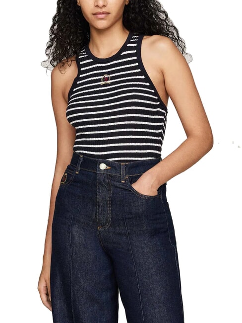 TOMMY HILFIGER TH  Maglia smanicata desert sky - Maglie Donna