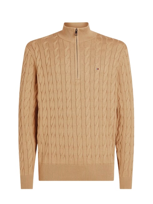 TOMMY HILFIGER TH  Maglione a collo alto  safari canvas - Maglie Uomo