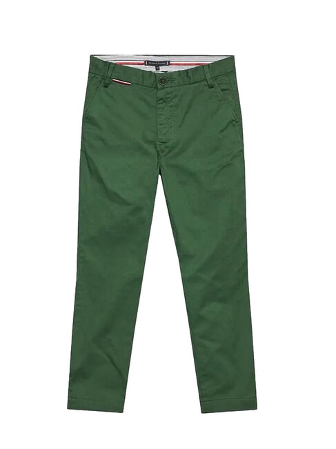 TOMMY HILFIGER TH KIDS Pantaloni chino collegiate green - Pantaloni bambini