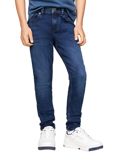 TOMMY HILFIGER TH KIDS Pantaloni Jeans coralblue - Pantaloni bambini