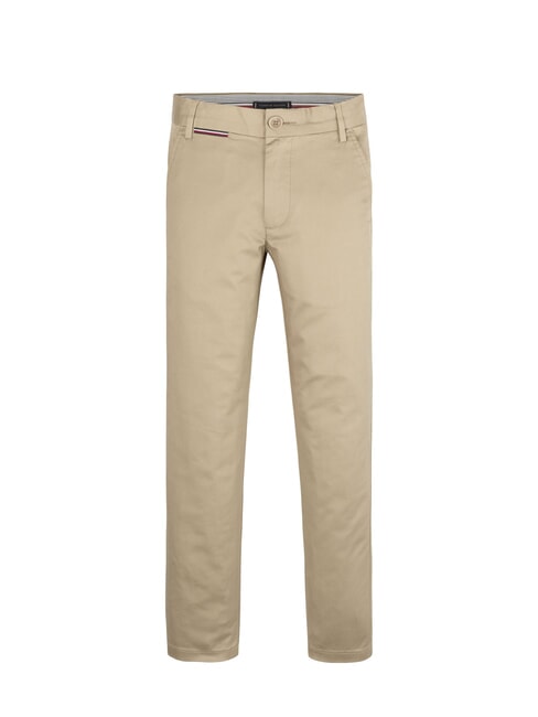 TOMMY HILFIGER TH KIDS Pantaloni in cotone country ivory - Pantaloni bambini