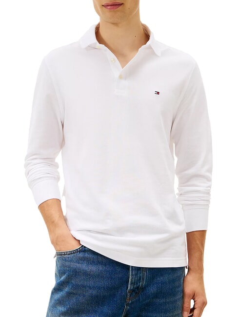 TOMMY HILFIGER TH  Polo a maniche lunghe white - Polo Uomo