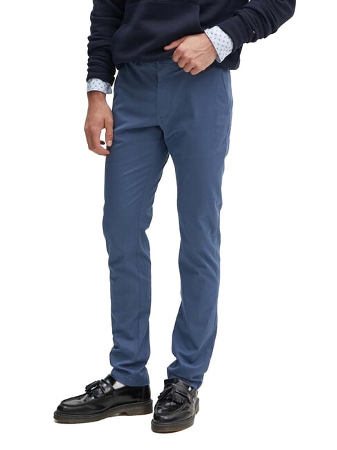 TOMMY HILFIGER TH BLEECKER Pantaloni Chino aegean sea - Pantaloni Uomo
