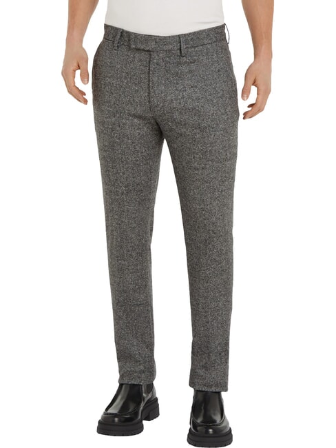 TOMMY HILFIGER TH  Pantaloni misto lana light grey heather - Pantaloni Uomo