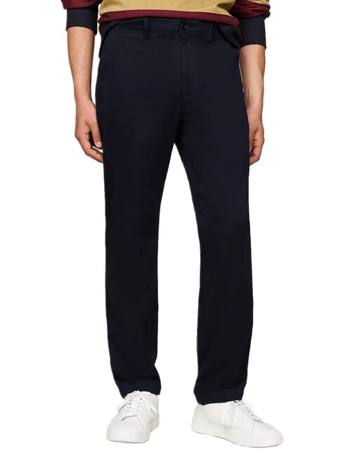 TOMMY HILFIGER TH  Pantaloni uomo in cotone desert sky - Pantaloni Uomo