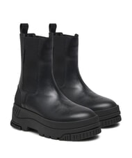 TOMMY HILFIGER TH JEANS  Stivaletti alti in pelle black - Scarpe Donna - 1