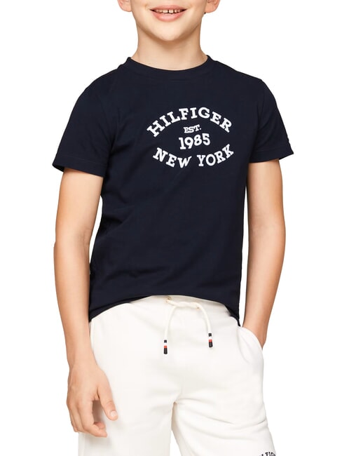 TOMMY HILFIGER TH KIDS Maglietta bambino in cotone desert sky - T-shirt Bambino