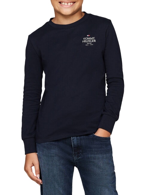 TOMMY HILFIGER TH KIDS Maglietta in cotone desert sky - T-shirt Bambino