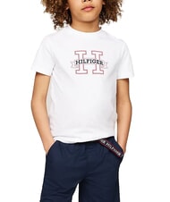 TOMMY HILFIGER TH KIDS Maglietta a maniche corte in cotone - T-shirt Bambino
