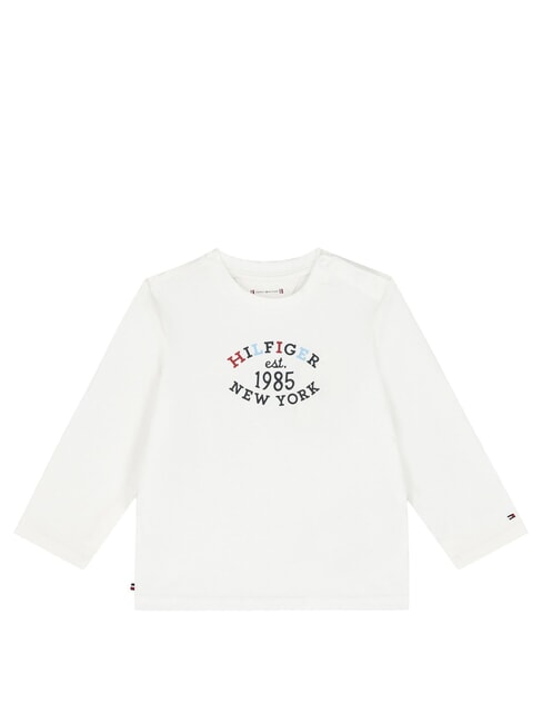 TOMMY HILFIGER TH KIDS 1985 T-Shirt a maniche lunghe white - T-shirt Bambino
