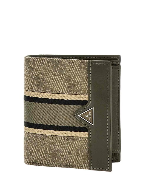 GUESS MADRID Portafoglio verticale sand/military green - Portafogli Uomo