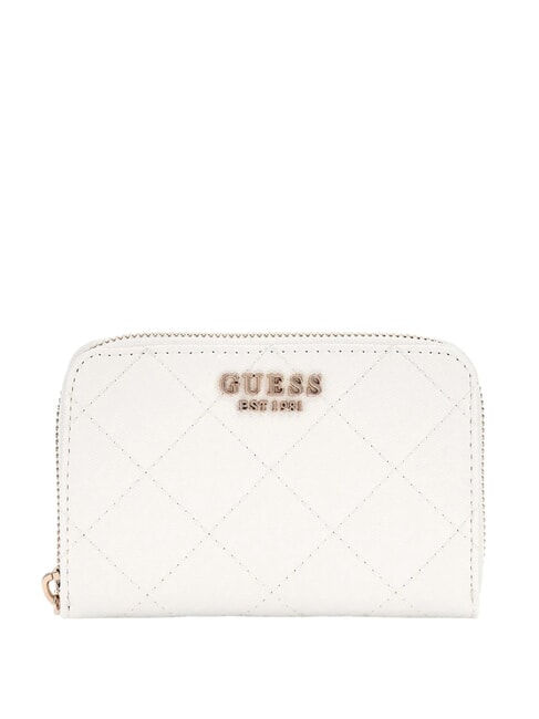 GUESS LAUREL Portafoglio Zip Around Medio white - Portafogli Donna