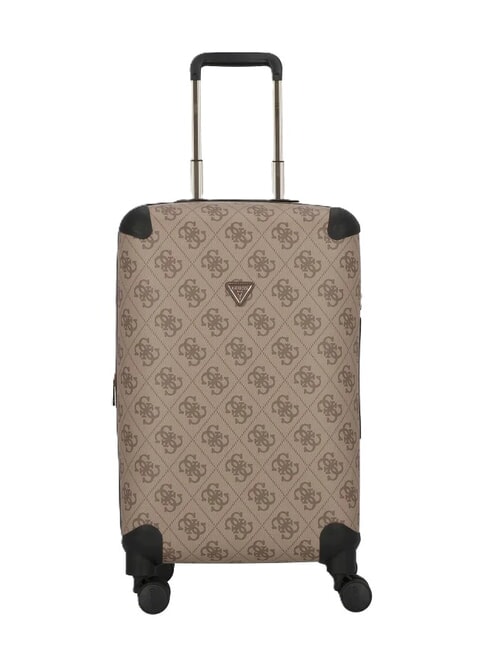 GUESS BERTA 22 Trolley Bagaglio a Mano, espandibile latte logo/brown - Bagagli a mano