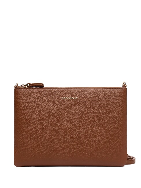 COCCINELLE BEST CROSSBODY Minibag in pelle cognac - Borse Donna