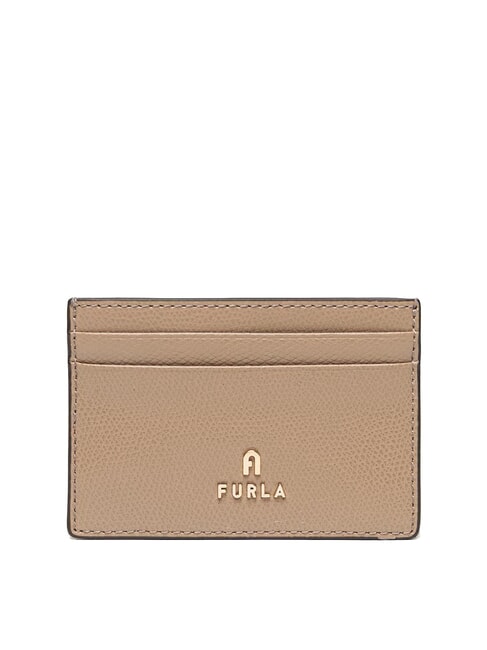 FURLA CAMELIA Portacard in pelle greige - Portafogli Donna