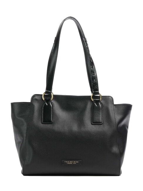 THE BRIDGE INES Shopper in pelle Nero Oro - Borse Donna
