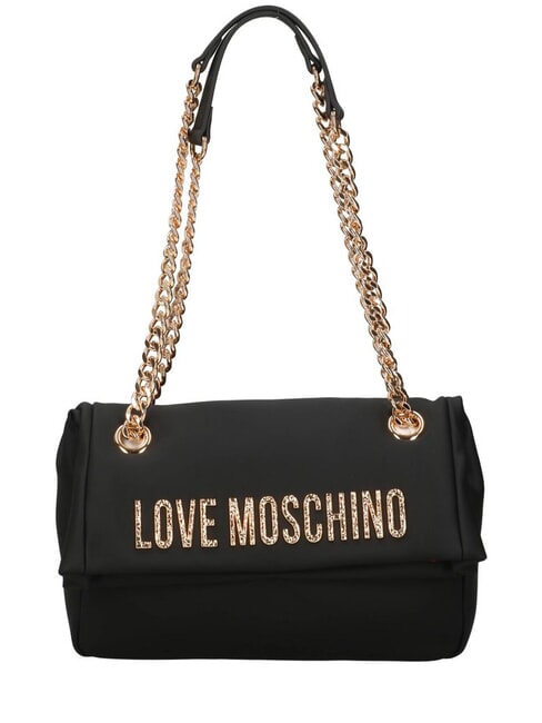 LOVE MOSCHINO BOLD LOVE HAMMERED  Borsa a spalla / a tracolla Nero - Borse Donna