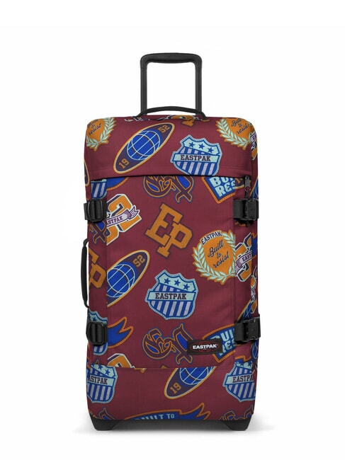 EASTPAK TRANVERZ M Trolley medio clash burgundy - Trolley Semirigidi