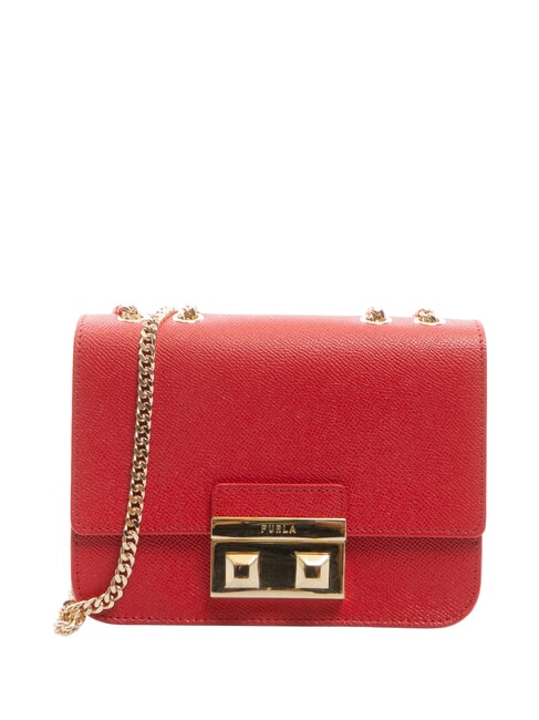 FURLA BELLA  Mini Bag a tracolla, in pelle rosso veneziano - Borse Donna
