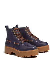 TIMBERLAND STONE STREET  Stivaletti in pelle con zeppa dark blue full grain - Scarpe Donna - 1