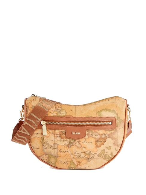 ALVIERO MARTINI PRIMA CLASSE GEO CLASSIC Borsa mezzaluna a tracolla NATURALE - Borse Donna