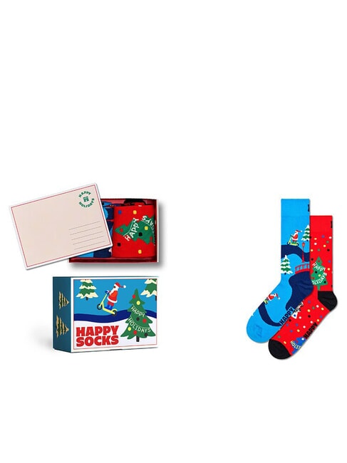 HAPPY SOCKS HAPPY HOLIDAYS Gift set calze 2 paia 6000 - Calze Donna