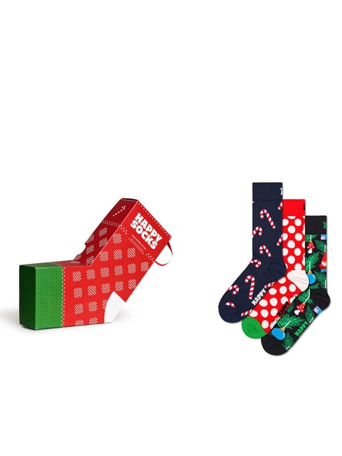 HAPPY SOCKS X-MAS Gift set calze 3 paia multicolor - Calze Uomo