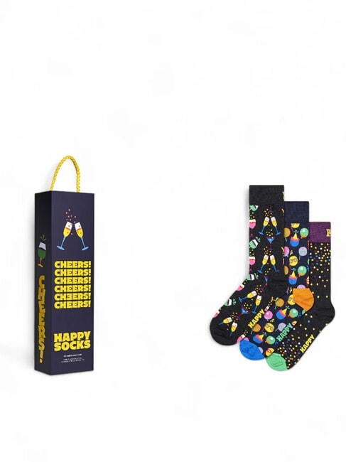 HAPPY SOCKS CELEBRATIONS Gift set calze 3 paia black - Calze Uomo