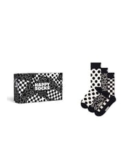 HAPPY SOCKS BLACK AND WHITE Gift set calze 3 paia - Calze Donna