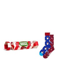 HAPPY SOCKS HOLIDAY STRIPED CRACKER Gift set calze 2 paia - Calze Uomo