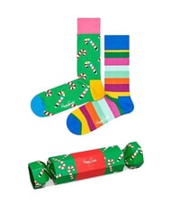 HAPPY SOCKS CHRISTMAS CRACKER Gift set calze 2 paia - Calze Uomo