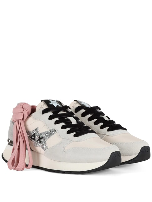 SUN68 STARGIRL GLITTER LOGO Sneakers biancopan - Scarpe Donna
