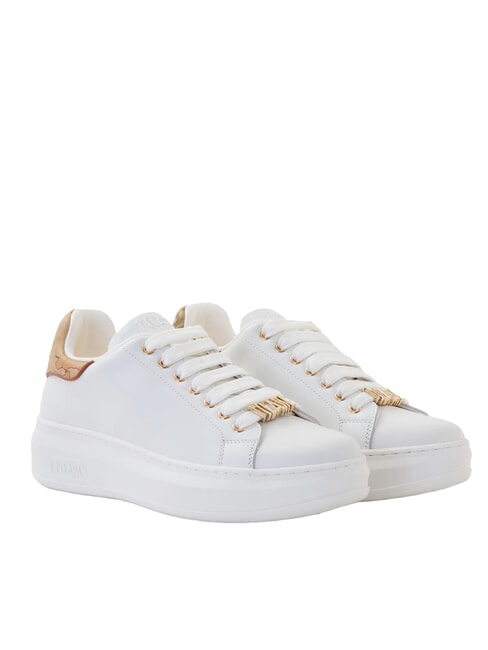 ALVIERO MARTINI PRIMA CLASSE GEO Sneakers platform in pelle liscia bianco - Scarpe Donna